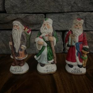 Old World Santa set of 3